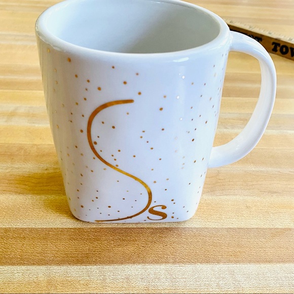 Anthropologie Other - Anthropologie Gilded Gold Letter “s” Mug EUC